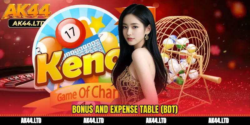 Bonus and Expense Table (BDT)